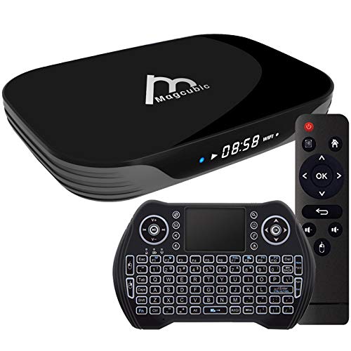 Android TV Box 10, 4GB 64GB Smart TV Box Compatible con 4K 3D, RK3318 Dual-WiFi 2.4g / 5g con Mini Teclado HDMI USB3.0
