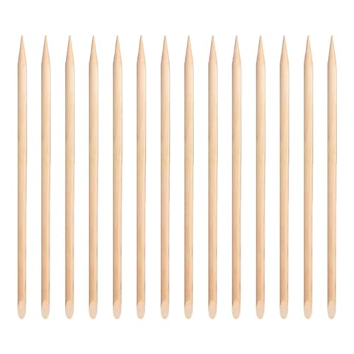 FOMIYES 100pcs Cuticle Sticks for Nails Dual Ended Nail Cleaning Dead Skin Pusher Manicure Tools for DIY Smooth Polished Surface for Safe Use