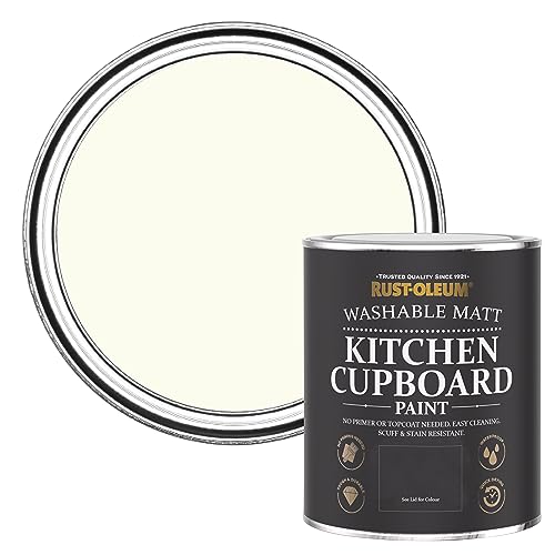 Rust-Oleum Off White Kitchen Cupboard Paint in Matt Finish - Antique White 750ml