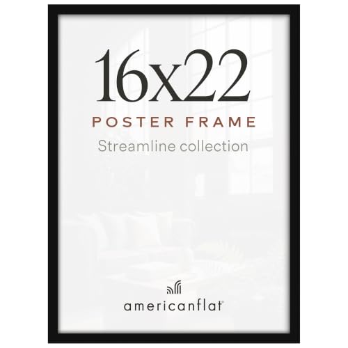 Americanflat Bilderrahmen mit poliertem Plexiglas, Streamline-Kollektion, dünner Rand, Bilderrahmen für Wanddekoration… – Ansicht 1