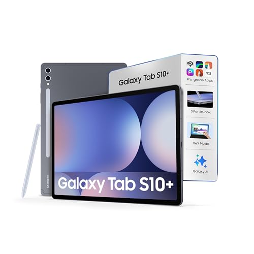 Samsung Galaxy Tab S10 Plus [Smartchoice], S Pen in-Box, 31.5 cm (12.4 inch) Dynamic AMOLED 2X Display, 12 GB RAM, 256 GB Storage, Wi-Fi + 5G Tablet, Moonstone Gray view 1