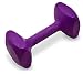 J&J Dog Supplies 2 3/4" Ends, 3" Wide, 13/16" Diameter Bit Purple Obedience Retrieving Dumbbell, Medium