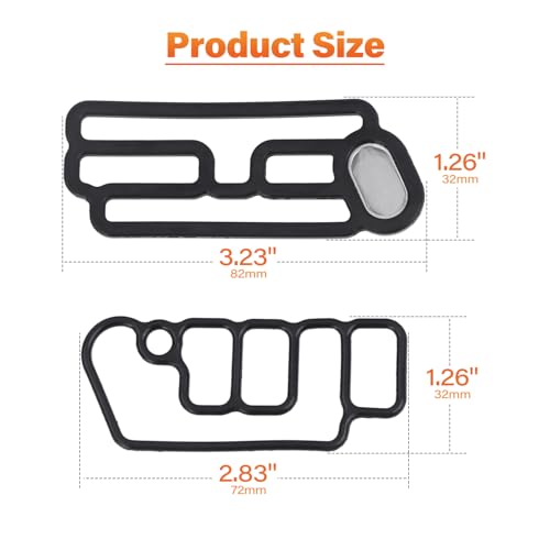 Image of Cylinder Head VTEC Solenoid Spool Valve Gasket, Compatible with Honda Accord Crosstour Odyssey Pilot, for Acura RDX 3.5L Replace 15815-R70-A01 15845-R70-A01