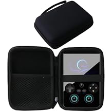 WERJIA Hard Carrying Case Compatible with RG447V/RG DS/XF40H Handheld Game Console, Mesh Pocket fits Cable, SD Card Black