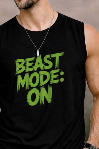 Image of JUGULAR Tank Tops Sleeveless T-Shirt for Men Gym Wear Vest Printed Stylish Round Neck Running for Sports Workout Fitness & Casual or Beach Wear