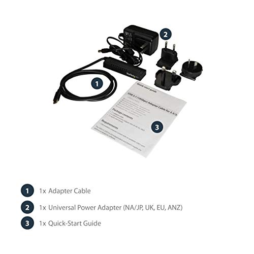 Startech.com Usb C To Sata Adapter Cable - For 2.5 / 3.5” Sata Drives - 10Gbps - Usb 3.1 - Sata To Usb Adapter - External Hard Drive Cable (Usb31C2Sat3) #TOP6