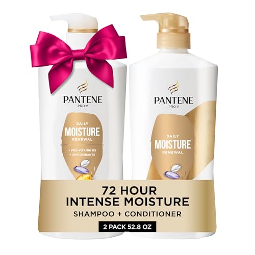 Pantene Shampoo & Conditioner Set, Daily Moisture...