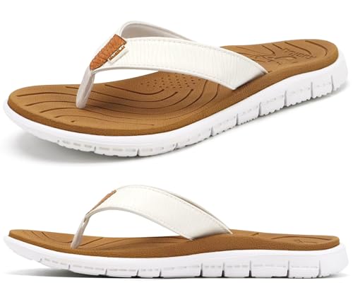 KuaiLu Women’s Arch Support Flip Flops