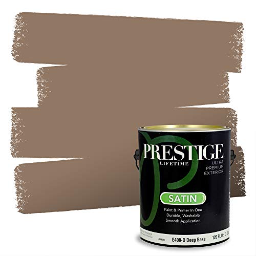 PRESTIGE Paints Exterior Paint and Primer In One, 1-Gallon, Satin, Comparable Match of Sherwin Williams* Down Home*