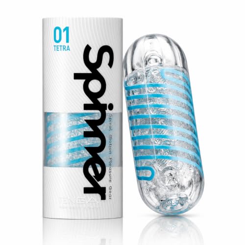 TENGA | Adult Toys | Spinner 01 Tetra | Male Masturbator with Spiral Motion | Reusable TPE Material | Made in Japan