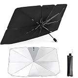 Parapluie Pare Soleil Pare Brise Avant de Voiture, Pare Soleil pour Auto, Pare Brise, intérieur, Parasol de Voiture Pliable, Qui refroidit Plus Rapidement et protège du Soleil (StyleA: L)