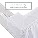 Bed Maker’s Never Lift Your Mattress Microfiber Wrap-Around Bed Skirt, Gathered Ruffled Style, Classic 14 Inch Drop Length, King, White