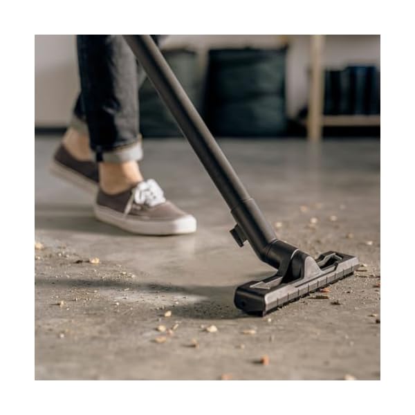 KÄRCHER 1.628-009.0 Aspirateur Eau et Poussières WD 2 Plus V-12/4/18/C, avec Filtre Cartouche, Sachet Filtre Ouate, 1000 W, Cuve PVC : 12 l, Tube d'Aspiration : 1,8 m, Suceur Sol/Fentes, Jaune