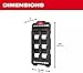 for Milwa ukee PACKOUT Compact Wall Plate with Metal Mounting Points, 48-22-8496, Wall-Mounted Organizer for Tools, Durable Storage Solution for Workshop, Garage, and Jobsite