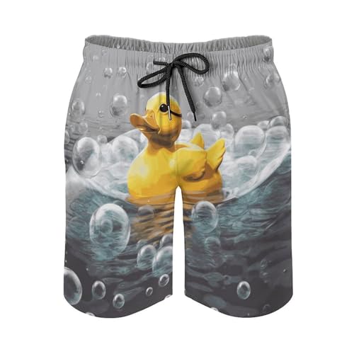 Mens Shorts Bubble Duck Men Swim Trunks Quick-Dry Beach Shorts with Drawstring Pocket Bathing Suit4