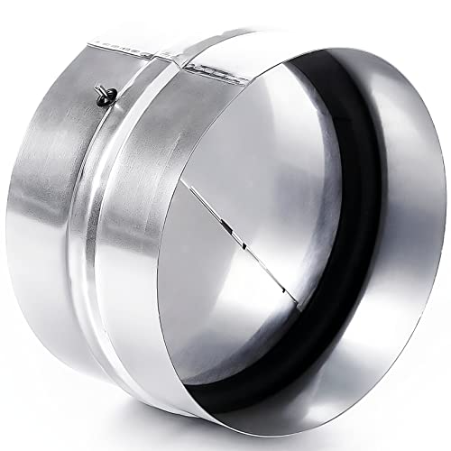 DOMUX | Clapet Anti-Retour 125mm | Acier Galvanisé | pour Hotte, Extracteur et VMC | DMX-125-AVP