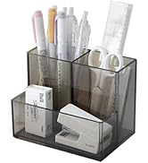 美品、中古品】アクリル製ペン収納スタンド 90仕切 最大360本分収納 美