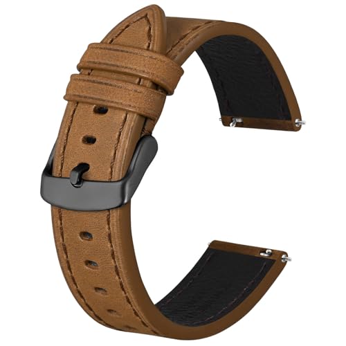 Correas de reloj de cuero BISONSTRAP para sustituir bandas gastadas de 19mm con total facilidad