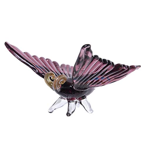 Crystalsuncatcher lila Motten Glas Skulptur Geschenk Glas Ornament Insektenfigur mundgeblasen Heimdeko Cover