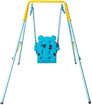 Amazon Com Hlc Folding Toddler Blue Secure Swing With Safety Seat For Baby Chirldren S Gift Baby