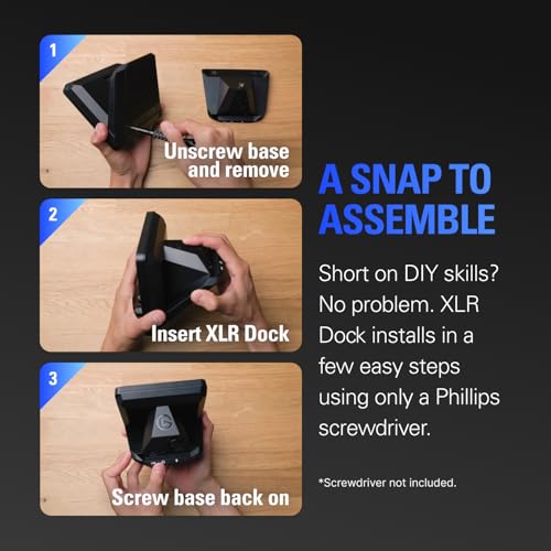Image of Elgato XLR Dock MK.2 for Stream Deck +, Audio Interface | 80dB gain, Phantom power, Clipguard 2.0, Onboard voice effects and EQ, Works with Wave Link software, USB-C