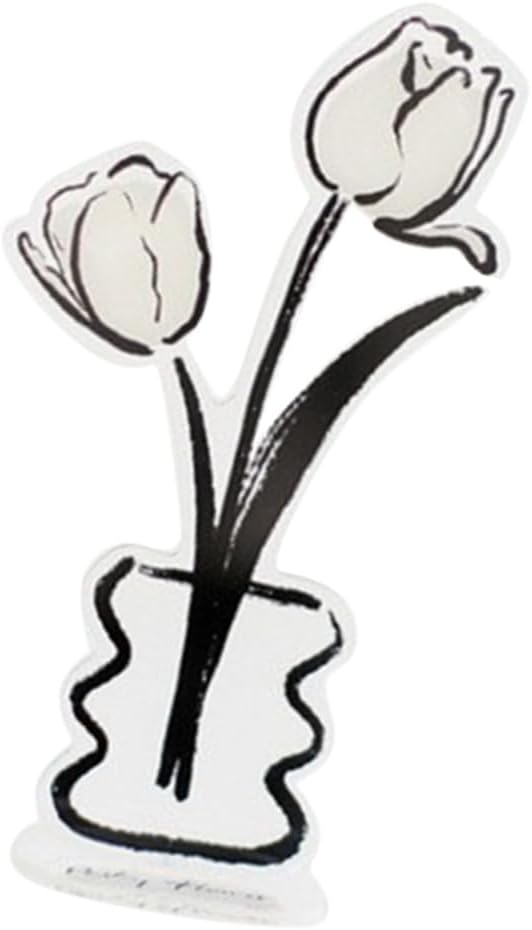 Holibanna Acrylic Flower Picture Display Stand Memo Holder Clip Photo Holder Clip Postcard Stand