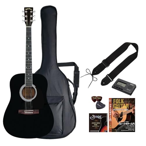 Amazon.co.jp: Sepia Crue WG-10/BK Acoustic Guitar, Beginner Value