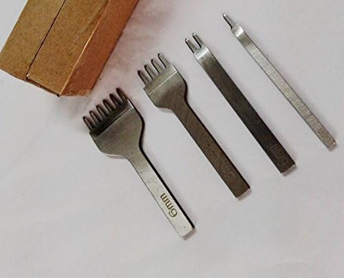 Professional Leathercraft 1/2/4/6 Prong Diamond Chisel Leather Craft Tools Hole Punches Lacing Stitching Perforate(6mm)