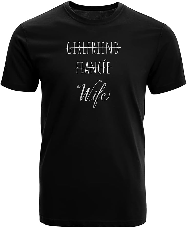 GotPrint Girlfriend Fiancee Wife Shirt | Bride Honeymoon | Engagement Announcement | 100% Cotton Graphic Printed Tee
