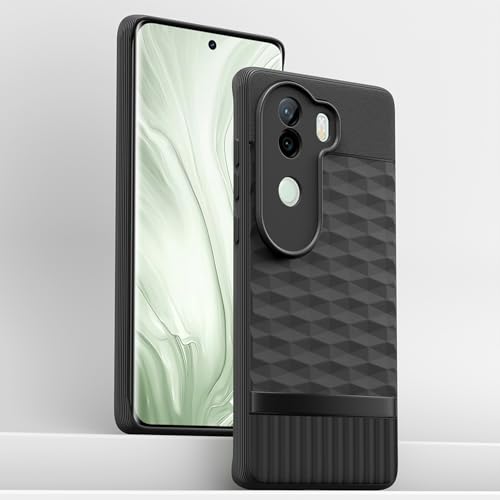 Image of Outlouders Back Cover for Vivo V40e 5G / iQOO Z9s 5G | TPU Soft Flexible Shockproof | Full Camera Protection Back Case (Black)