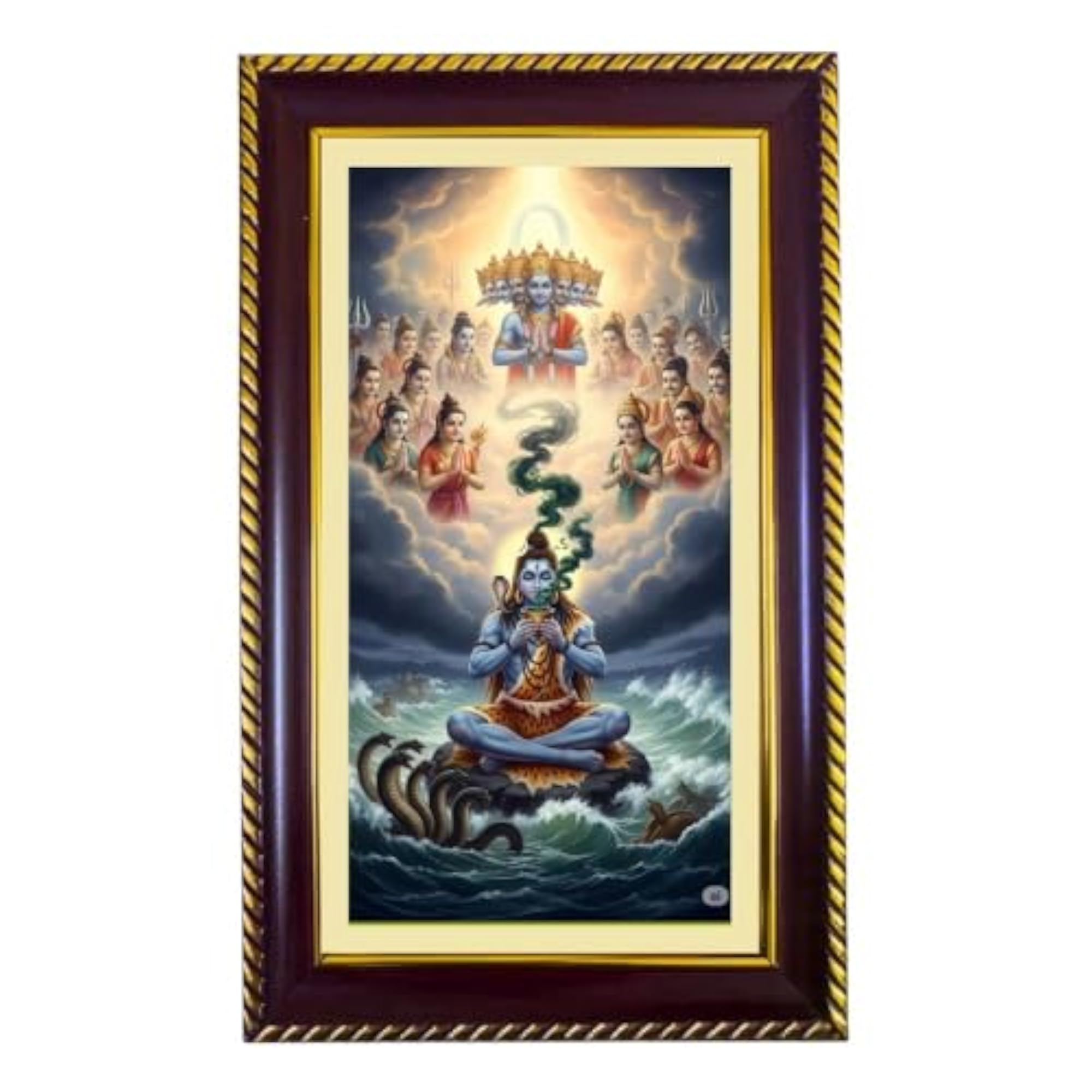 Samudra Manthan Photo Frame for Religious Decor