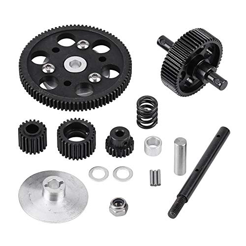 RC Car Straight Gear, Metal RC Center Gearbox Straight Gears Set for SCX10 RC Model Car Component Parts Accessories Car Model Accessory