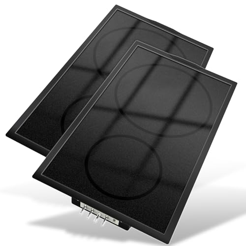 [2 PACK] Upgraded A122BA A122B Cooktop Cartridge Compatible with Jenn Air Cooktop Replacement Parts, Black Electric Slide-in Ranges For Jenn-Air Range/Cooktop Radiant Element Cartridge Glass Surface