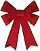 Darice Velvet PVC Bow, 12 by 18", Red