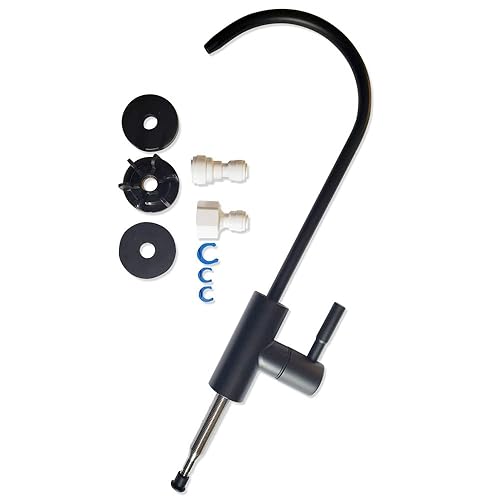 Miniatura 6 de BlueBay - Grifo de agua potable de cocina, 100% sin plomo para sistema de filtración de agua sin aire. Acero inoxidable de alta calidad 304, se