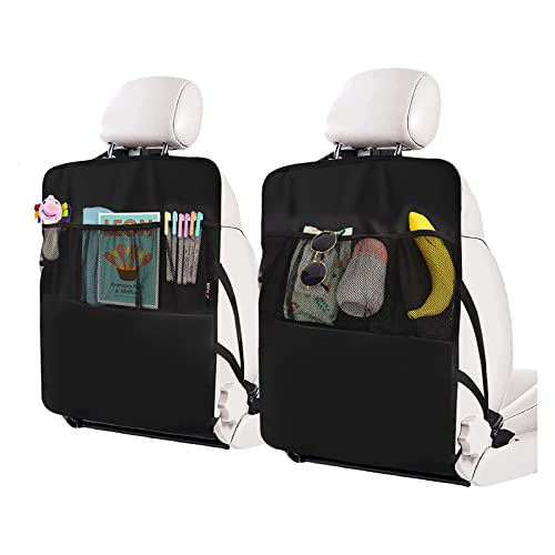 Yakuss Kick Mats Back Seat Protector For Kids, Seat Back Protectors With 8Mm Thicken Cotton And Multi Pockets, Waterproof Seat Cover, Protect From Dirt, Mud, Car Seat Protector (2 Pack, 2.0) #TOP7