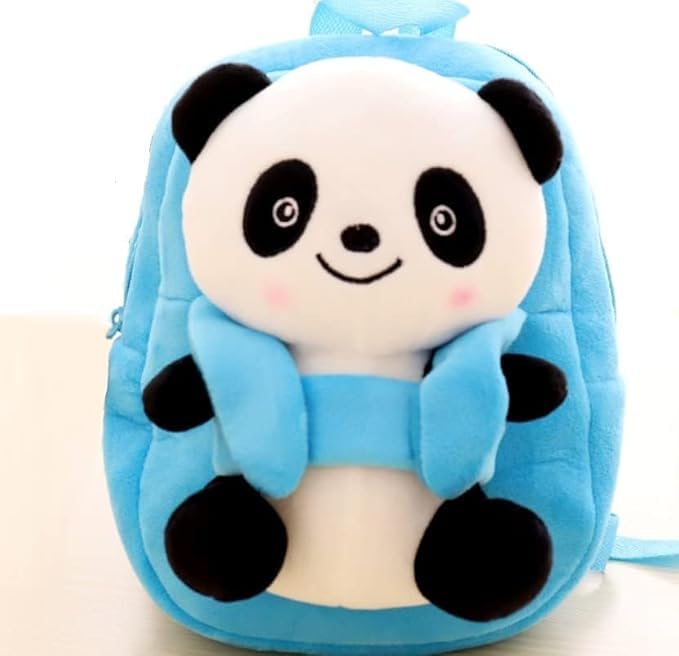 Image of Frantic Soft Cartoon Design Animal Velvet Plush School Backpack Bag For 2 To 5 Years Boys Girls Nursery Preschool Picnic Carry Travelling Bags (2-5 Years)
