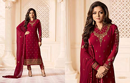 Image of Delisa Indian /Pakistani Wedding Partywear Plus Size Pant Salwar Kameez Ready to Wear Salwar Suit for Womens 01