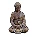 gartendekoparadies.de Massive Steinfigur Buddha Statue aus Steinguss frostfest (Gold)