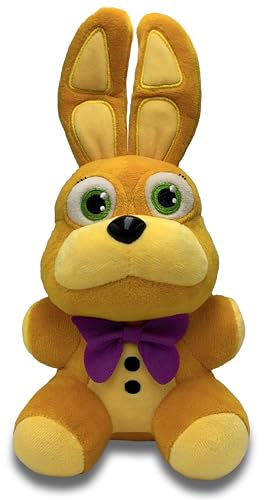 BALASACA Collection Fan Made Spring Bonnie Plush Birthday Gift for Kids, Bonnie Plushie with Soft and Comfortable Cotton, Decor Wither Bonnie, Springbonnie Plush for All Ages, 7 Inch.