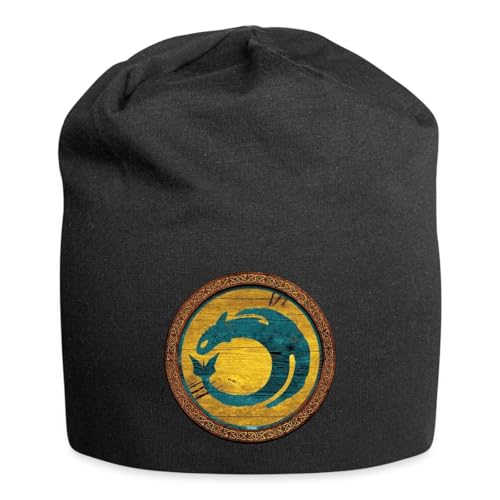 Bonnet en jersey Spreadshirt Dragons avec logo bouclier pour fans
