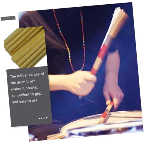 Set de baquetas de arce y cepillo de alambre para percusión miniatura 4