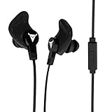 Decibullz - Contour Custom Fit Earphones, Easily Fitted to the Exact Shape of Your Ear, These Sportbuds Never Fall Out (Black)