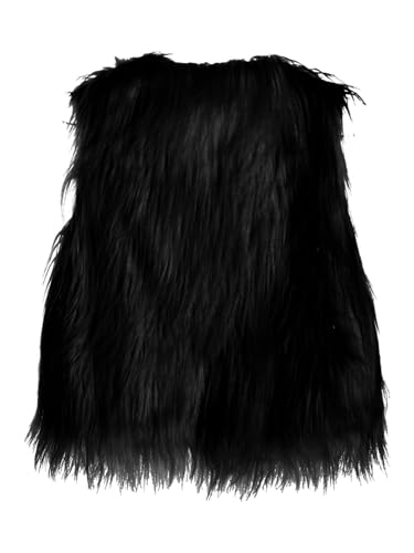 Girls Kids Faux Fur Vest Open Front Coat Jacket Toddler Sleeveless Waistcoat Outerwear for 1-12 Years4
