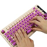 【Bulles de clavier surélevées pour les ongles longs】Doté d'une structure innovante en forme de cœur, spécialement optimisée pour les utilisateurs d'ongles longs pour éviter les rayures ou les cassures des ongles tout en améliorant la vitesse de frappe et la précision pour une expérience de saisie plus fluide