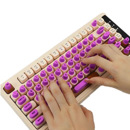 Calcomanías de teclado de PC en silicona para escribir fácil con uñas largas