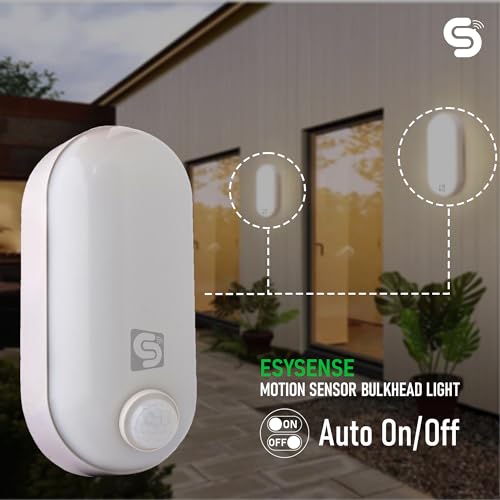 Image of PIR Motion Sensor Bulkhead Light, 12W LED, Cool White ESY-L12EXP | ESY-L12EXP