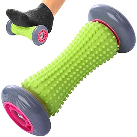 ROMIX Foot Massage Roller, Deep Tissue Trigger Point Muscle Roller Stick to Relieve Pain and Stress Plantar Fasciitis Recovery Therapy Tool Foot Massager for Tight Muscles, Feet, Hands, Arms, Legs Cover