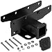 Tyger Auto TG-HC2J003B Hitch & Cover Kit Custom Fit 2018-2019 Jeep Wrangler JL 2 Door & 4 Door (Excl 2018 JK Models) Factory Style 2 inch Rear Receiver Hitch Tow Towing Trailer Hitch