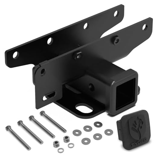 Tyger Auto TG-HC2J003B Hitch & Cover Kit Compatible with 2018-2023 Jeep Wrangler JL/JLU (Incl. 2020-23 Diesel engine/21-23 4xe) Factory Style 2 inch Rear Receiver Hitch Tow Towing Trailer Hitch